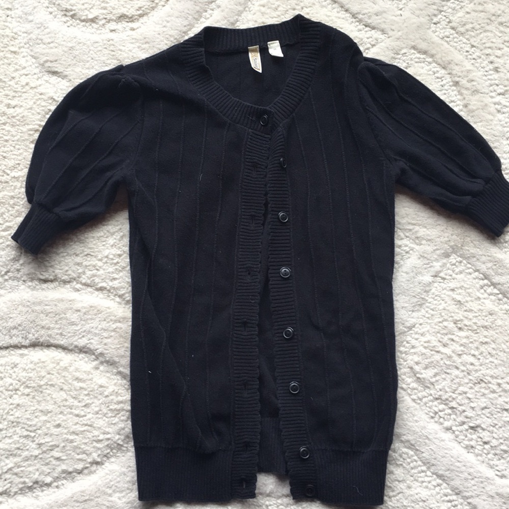 Black cardigan